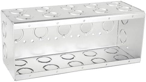 Solid 3-1/2 Inch Deep Five Gang Masonry Box-1 Per Case