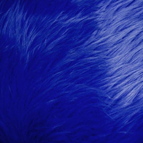 Blue Faux Fur Fabric