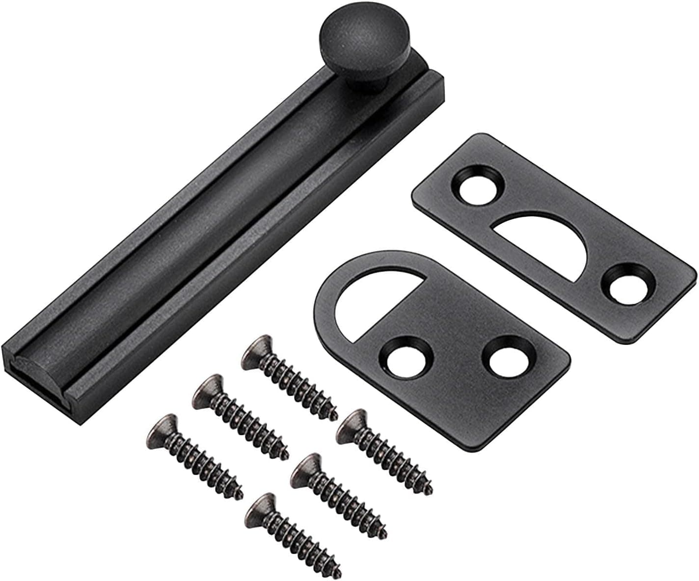 Surface-Mounted Sliding Bolt Latch – 3 Inch Brass