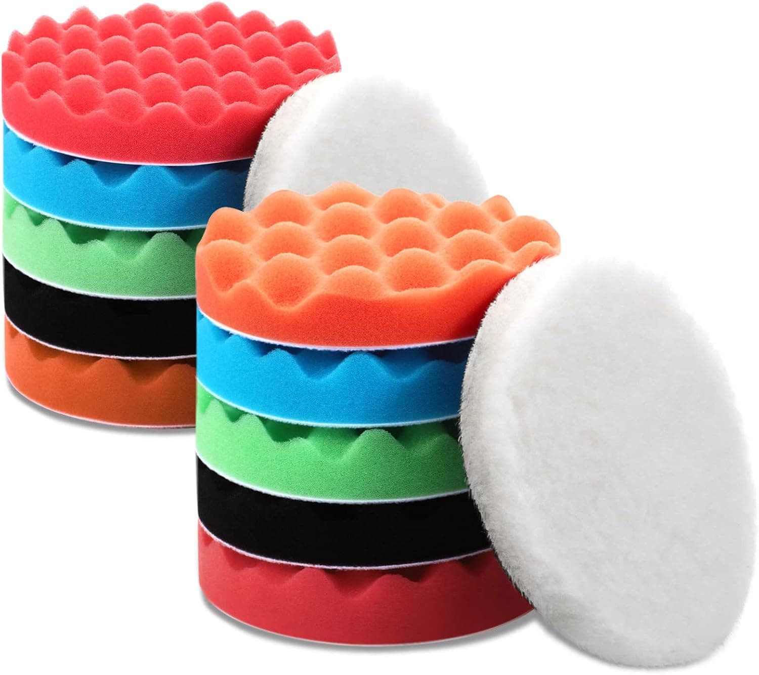 6 Inch Polishing Pads Buffing Kit for Car Detailing