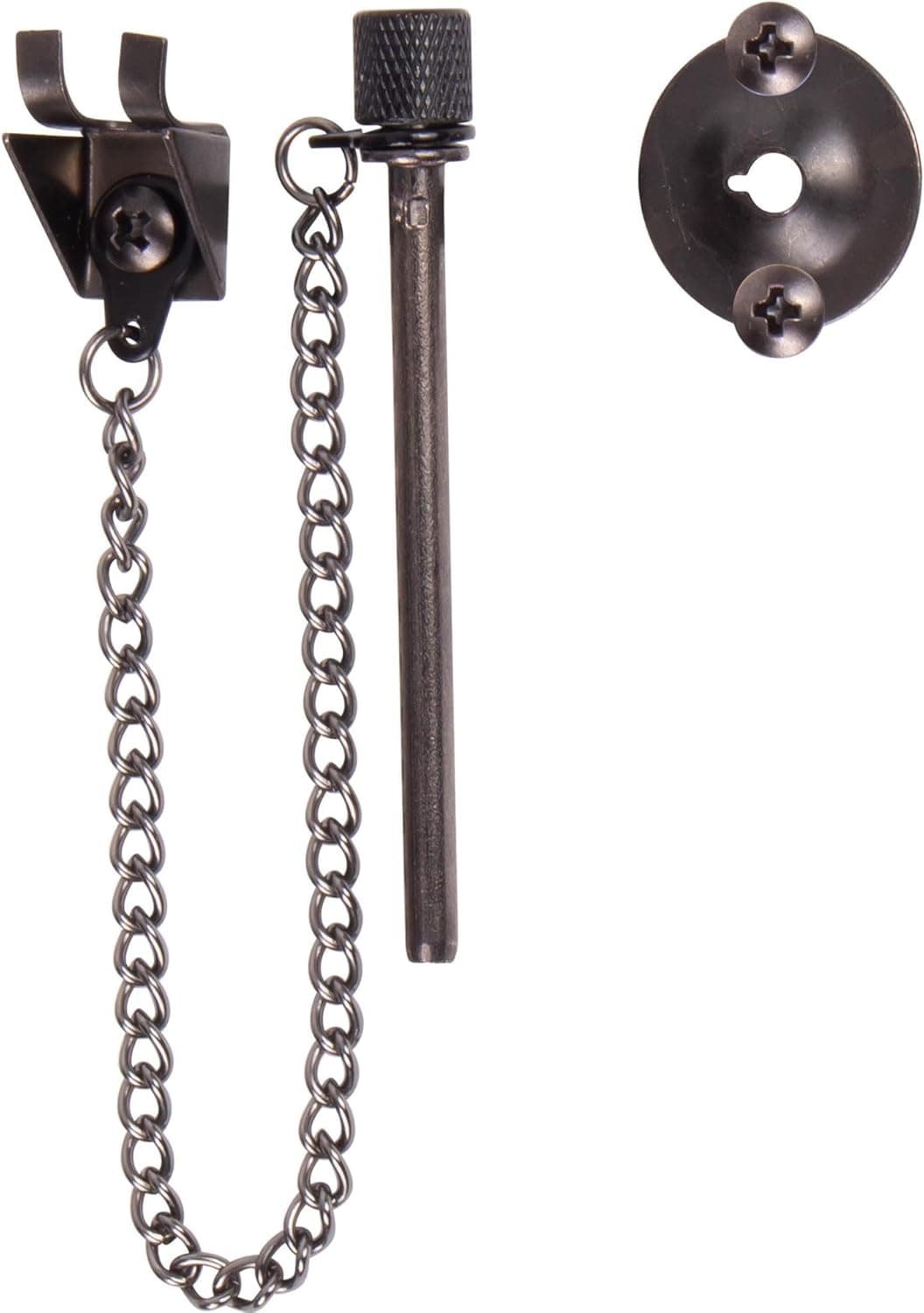 Sliding Patio Door Security Pin Matte Black Steel Lock