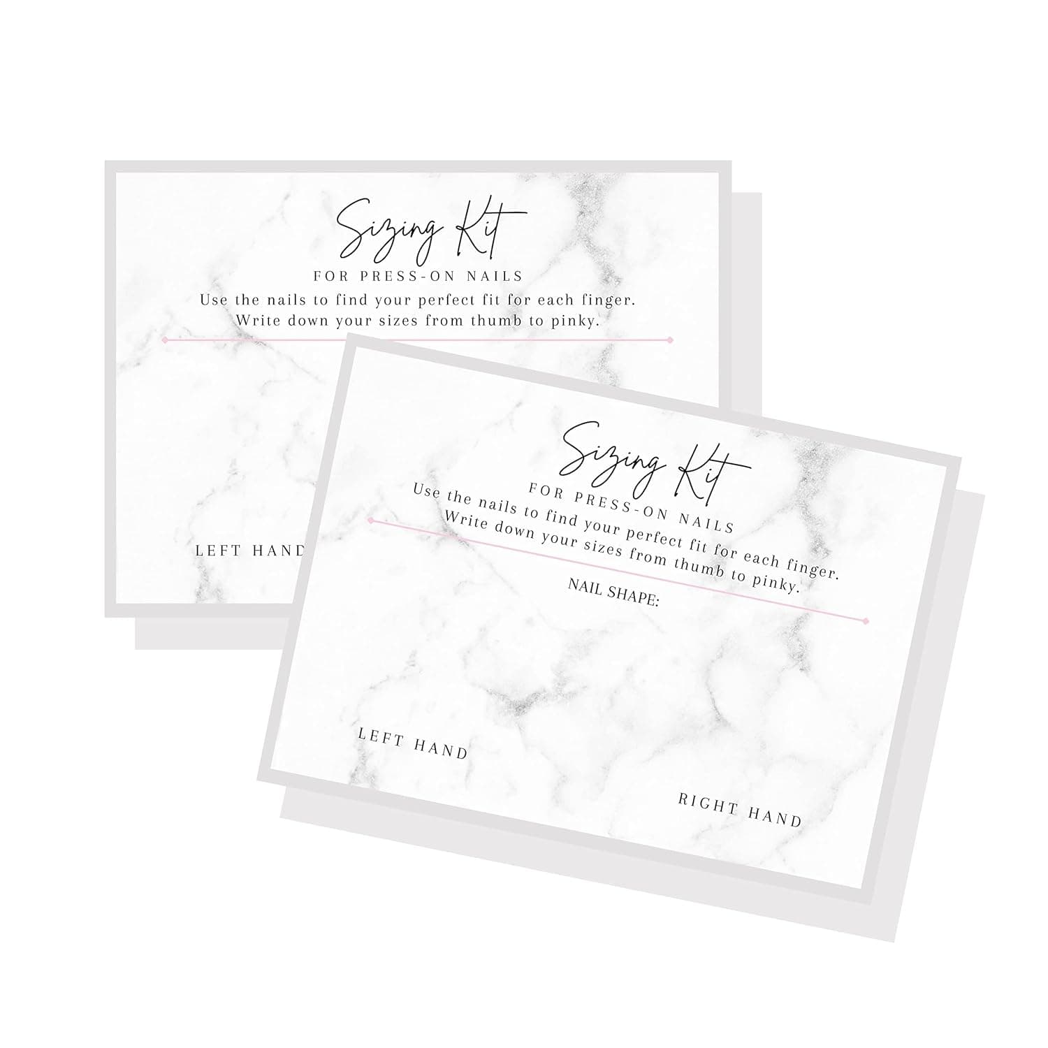 Press On Nail Sizing Kit