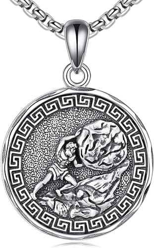 Sisyphus Necklace Sterling Silver Pendant
