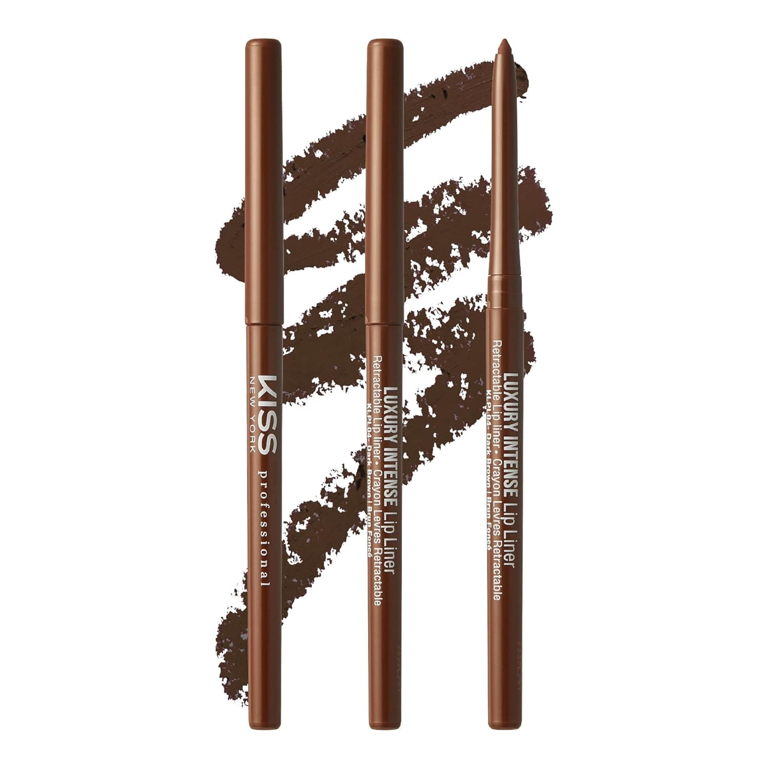 KISS Lip Liner Dark Brown 3PCS