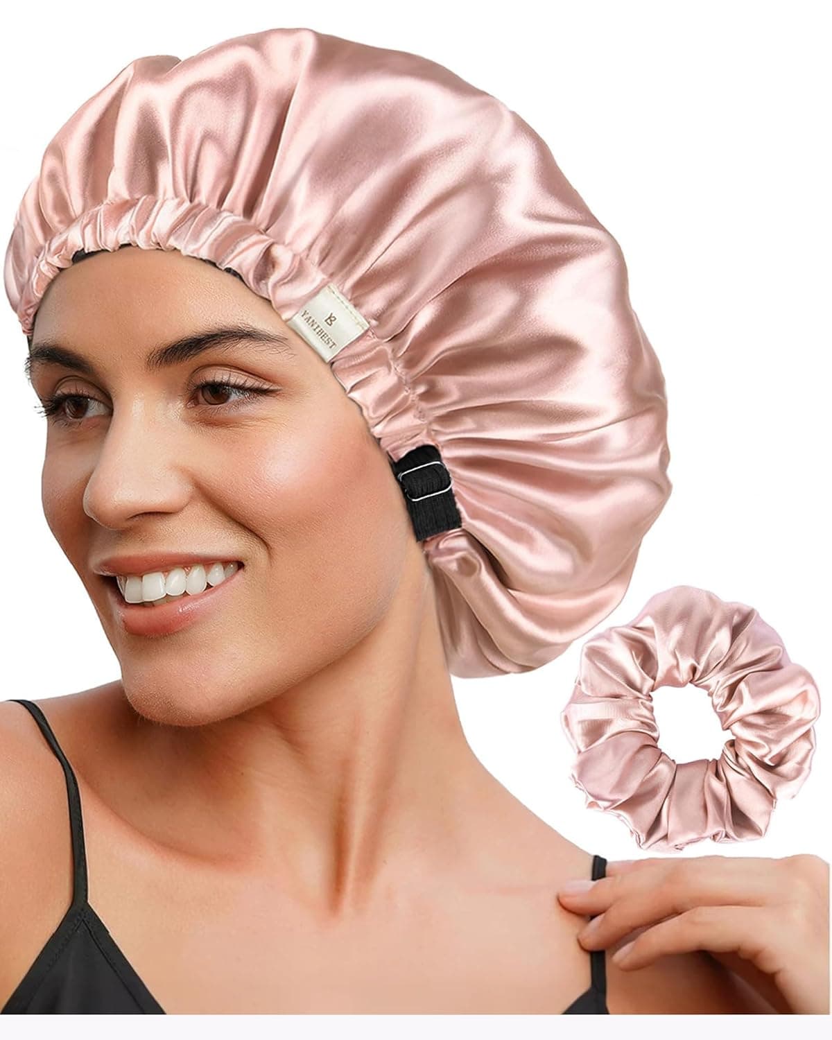 YANIBEST Bonnet Adjustable Satin