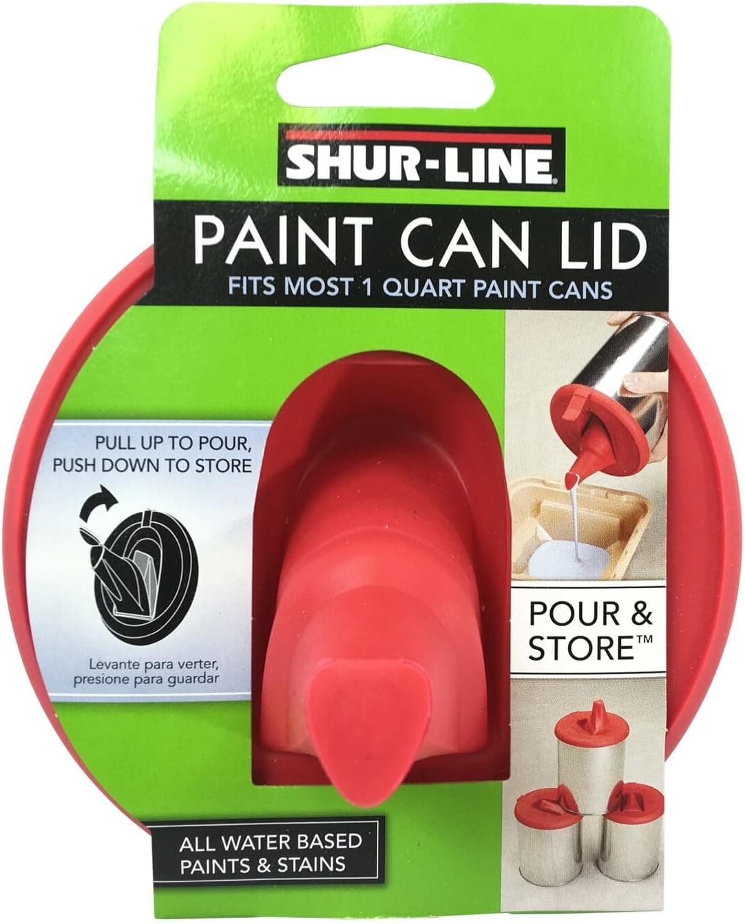 Shur-Line 2000576 Quart Store and Pour Paint Can Lid