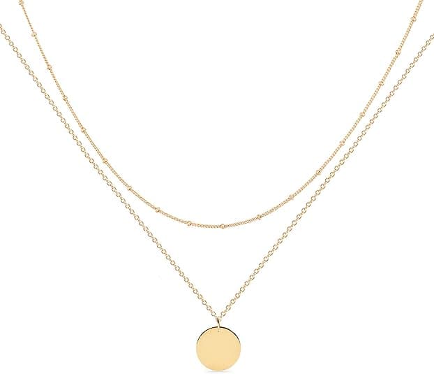 Heart Layered Necklace in Gold