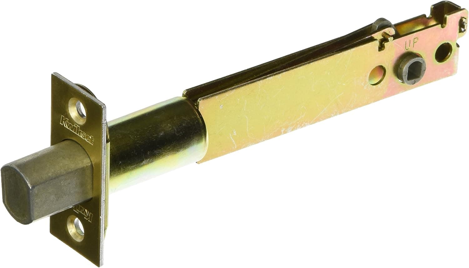 Kwikset 82730 Backset Polished Brass Deadbolt Latch - 5 Inch