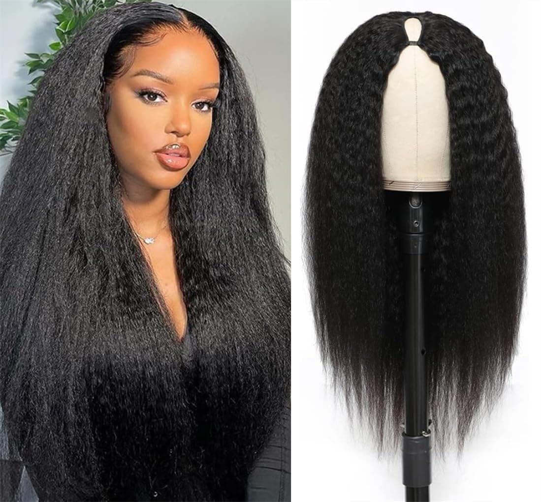 Kinky Straight V Part Wig