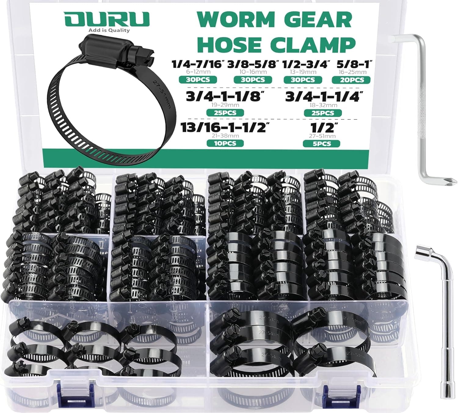 Black Hose Clamps
