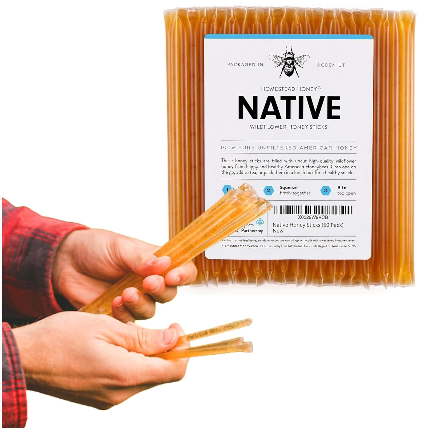 Honey Sticks Bulk Wildflower Honey Straws Pack