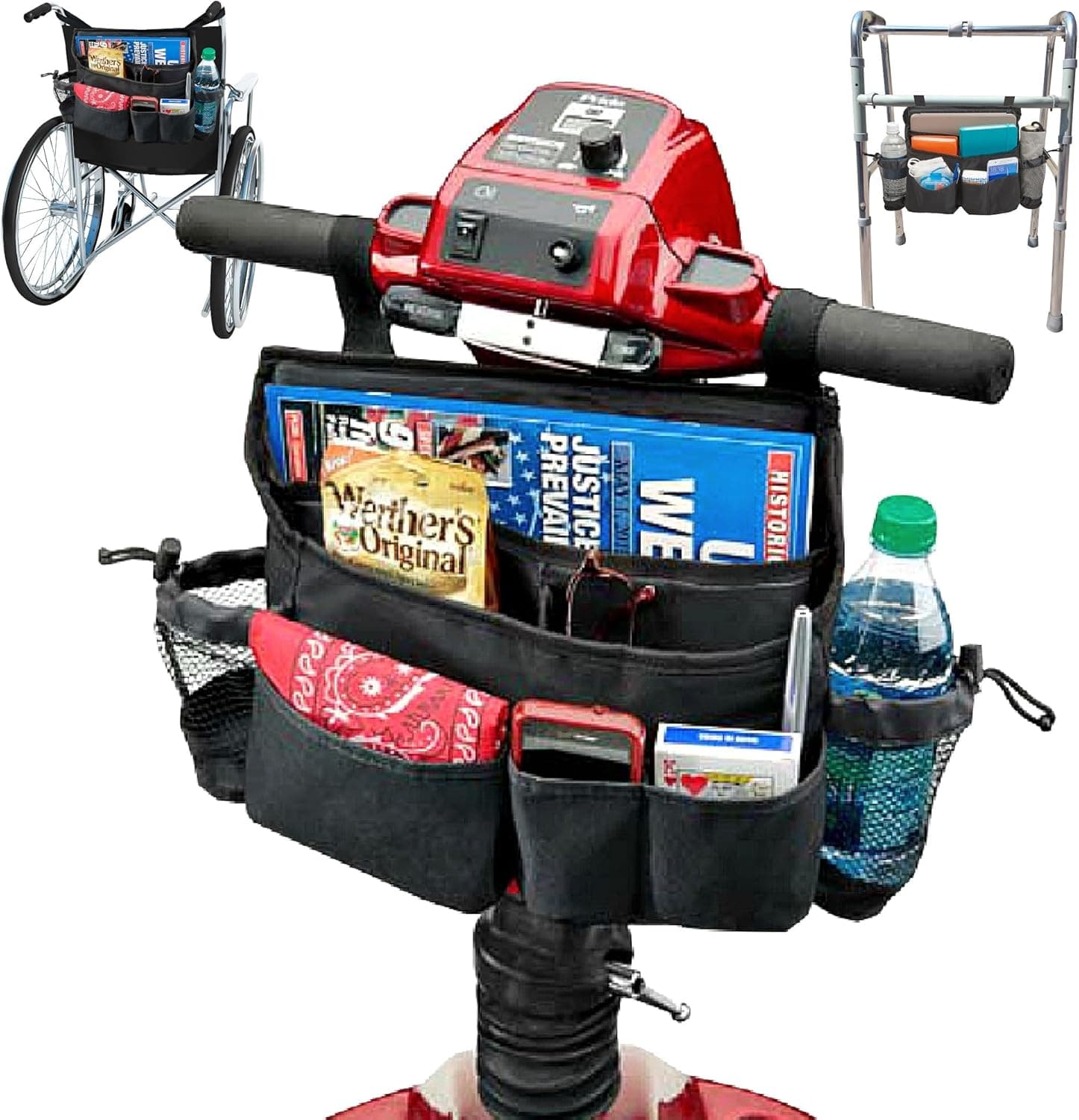 Carry Bag for Mobility Scooter – 8 Pocket Organizer