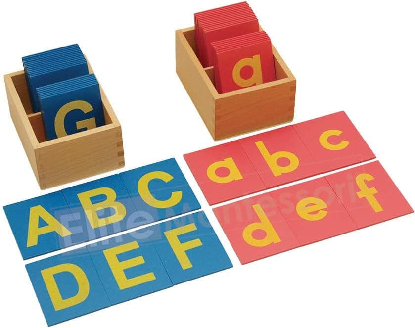 Montessori Letters Sandpaper Lower & Capital Case Set