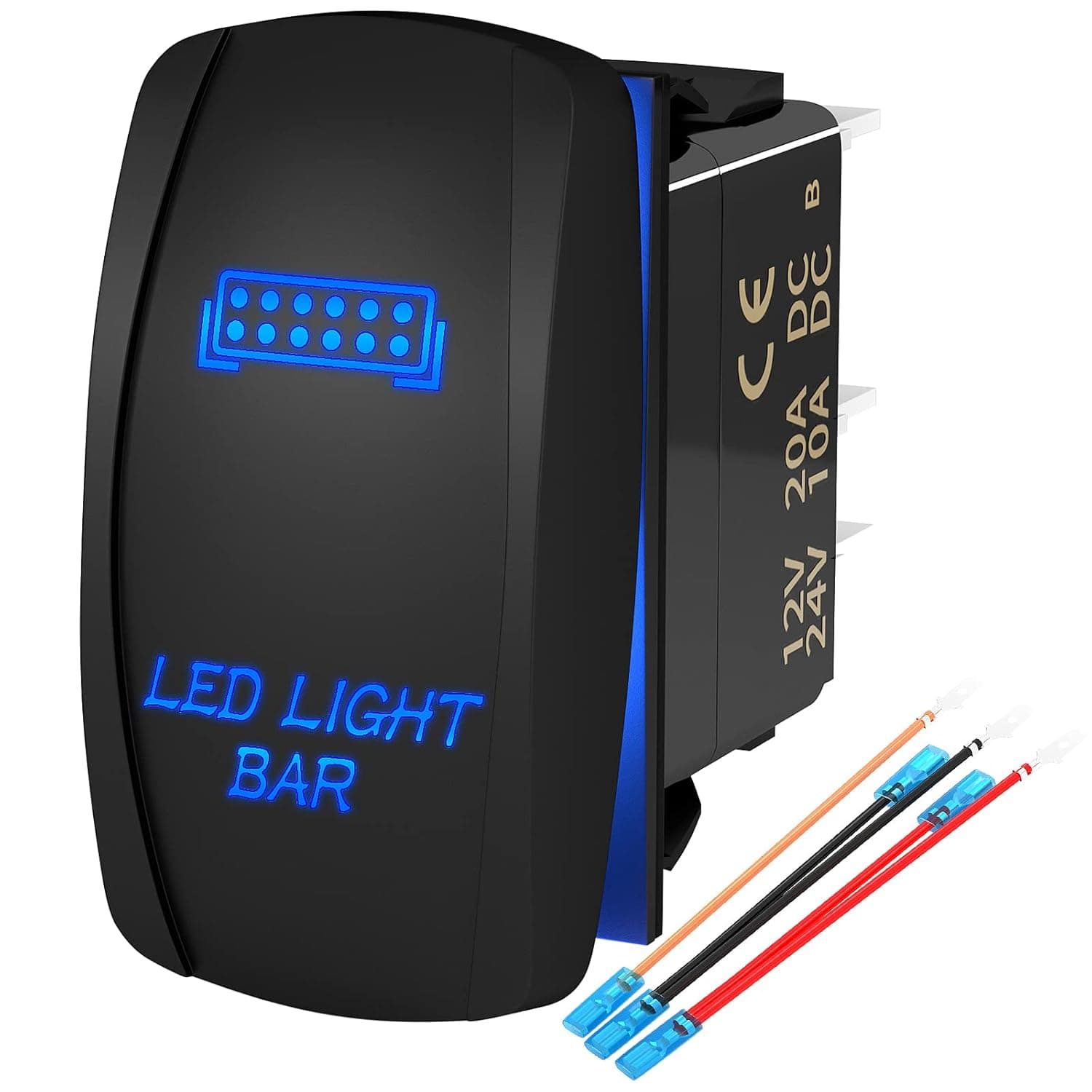 Light Bar Switch Waterproof 5 Pin LED Rocker