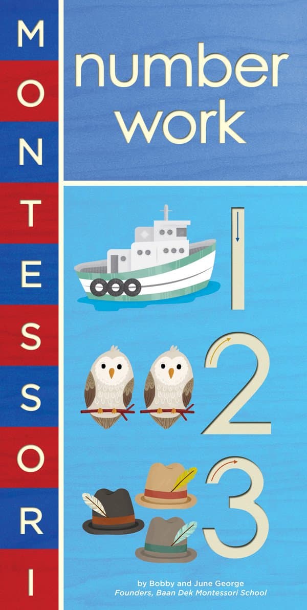 Durable Board Book Counting Numbers Montessori Style