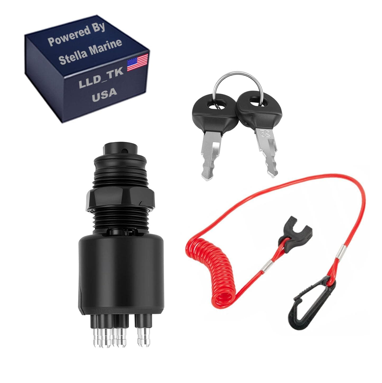 Evinrude/Johnson/BRP New OEM Ignition Key Switch