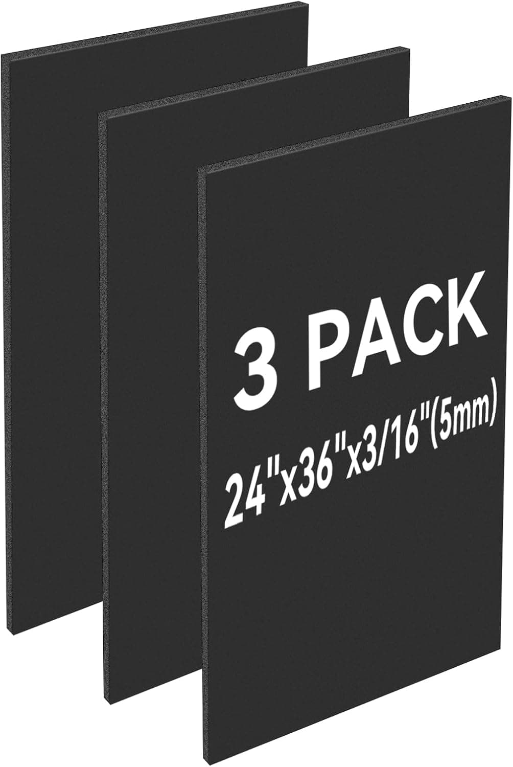 Black on Black Foam Board – 24x36 3 Pack