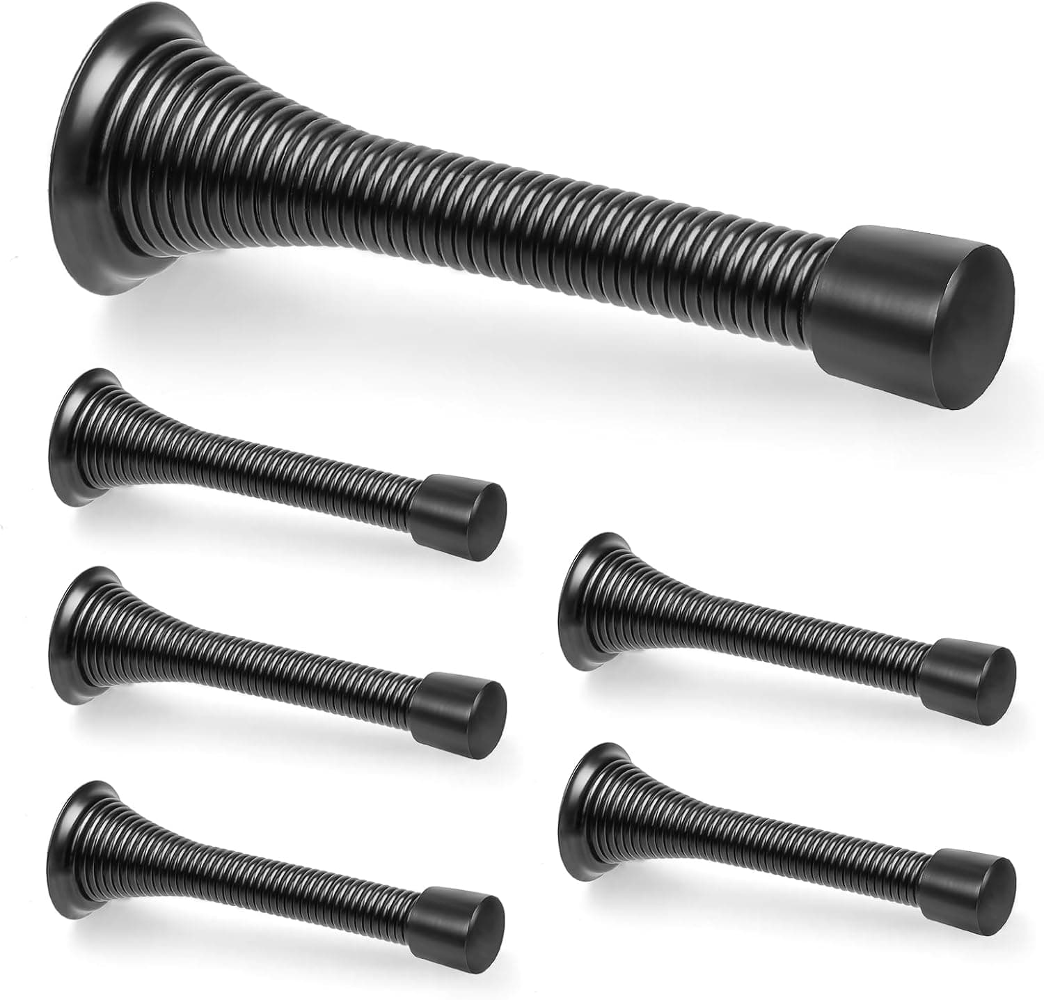 Wall Door Stopper – Heavy Duty Spring Door Protectors 6 Pack