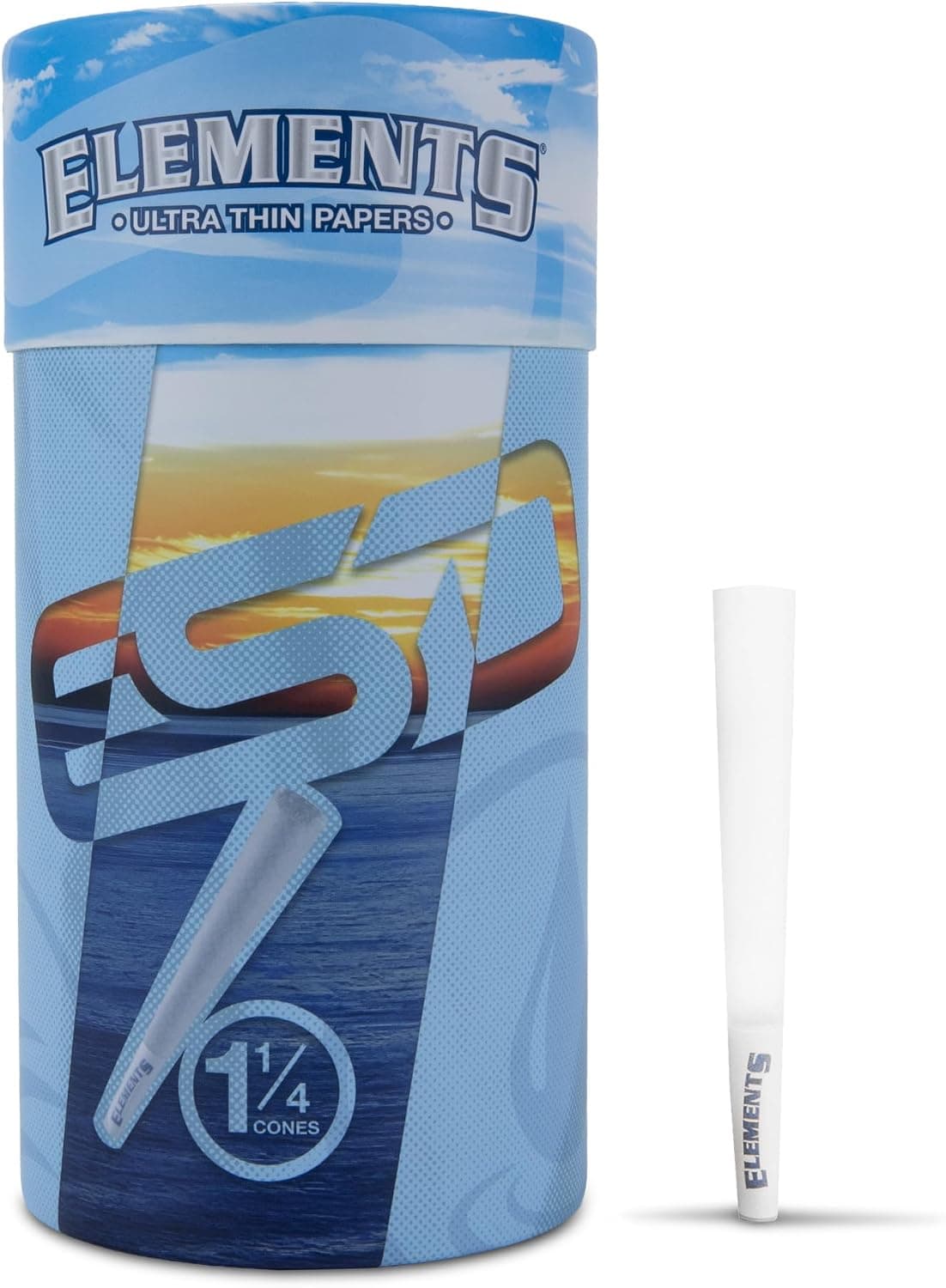 Elements Cones 1 1/4 – 100 Pack Pre-Rolled Rolling Paper Cones