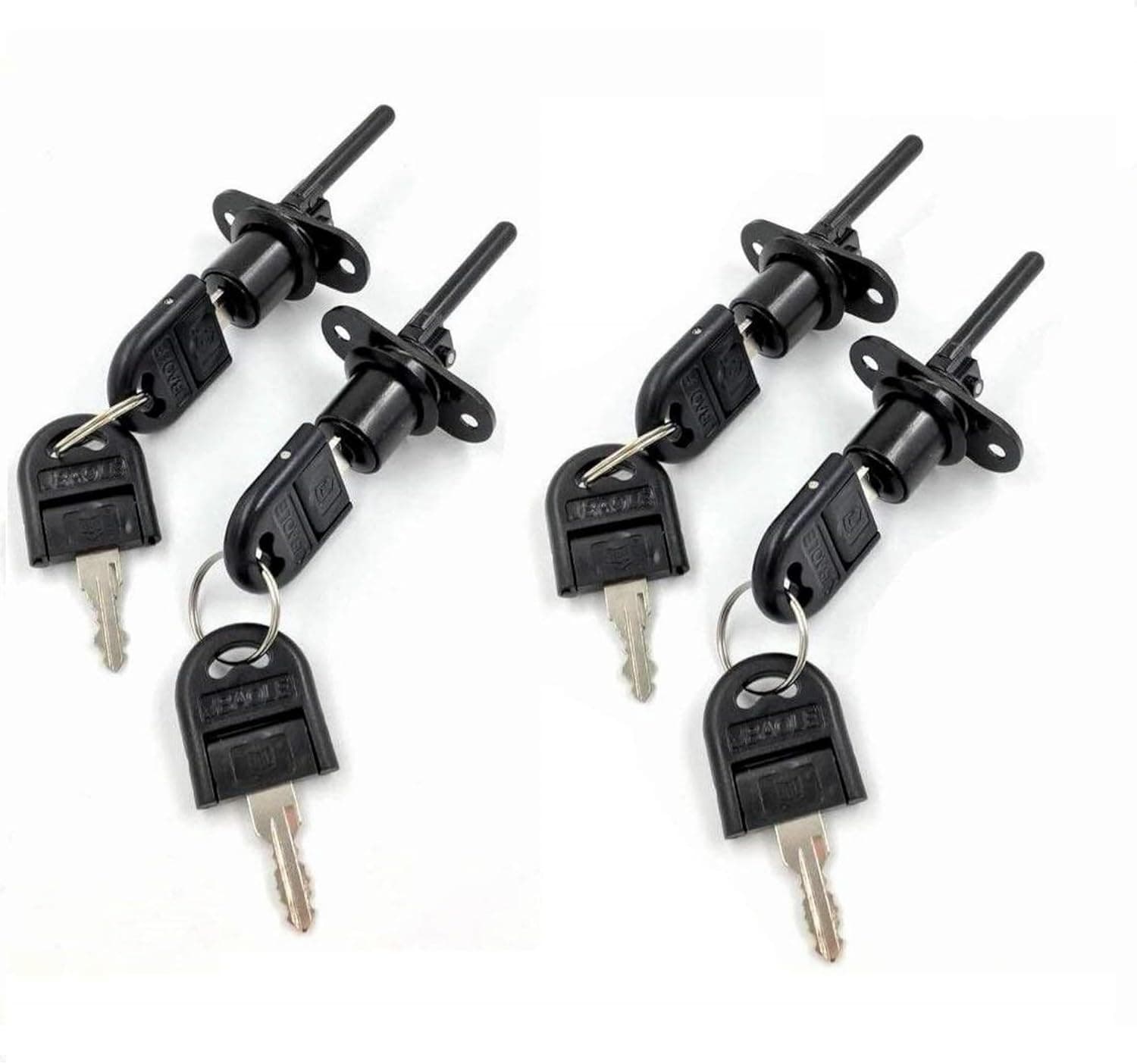 Desk Locks Zinc Alloy Drawer Lock Set with Keys 4 Pack