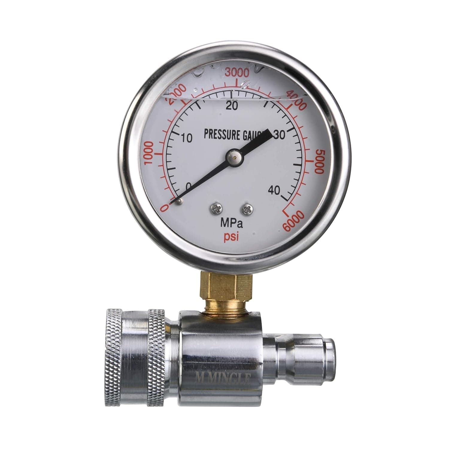 Pressure Washer Pressure Gauge 6000 PSI QC