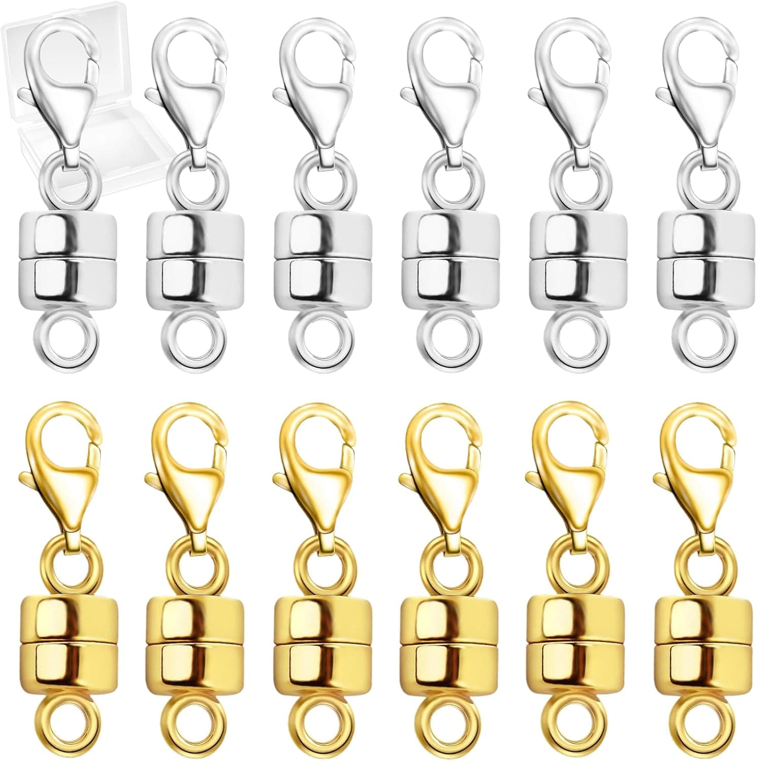 Necklace with Magnets Magnetic Clasp Set
