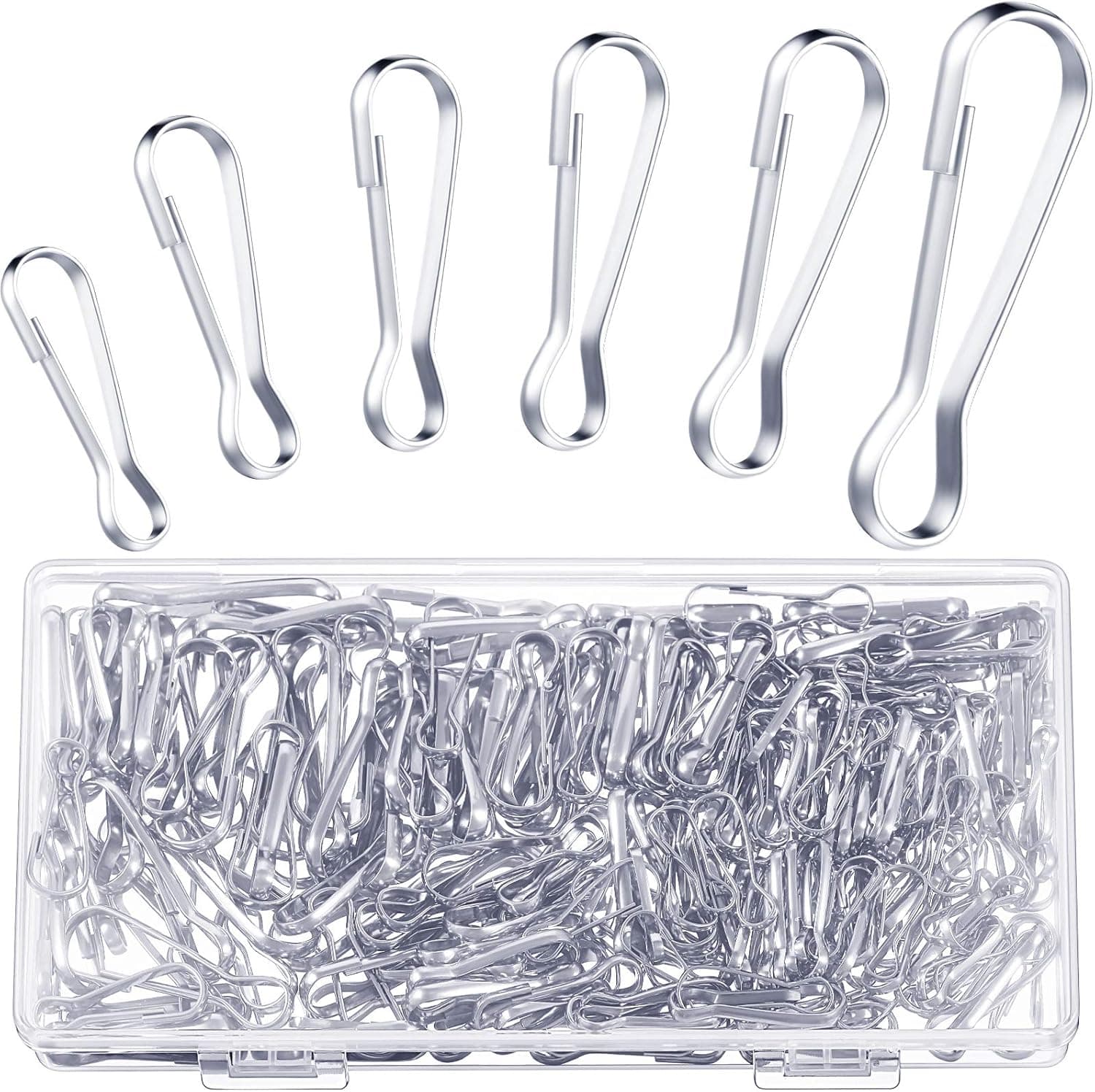Spring Hooks Stainless Steel Snap Clip Assortment 250PCS