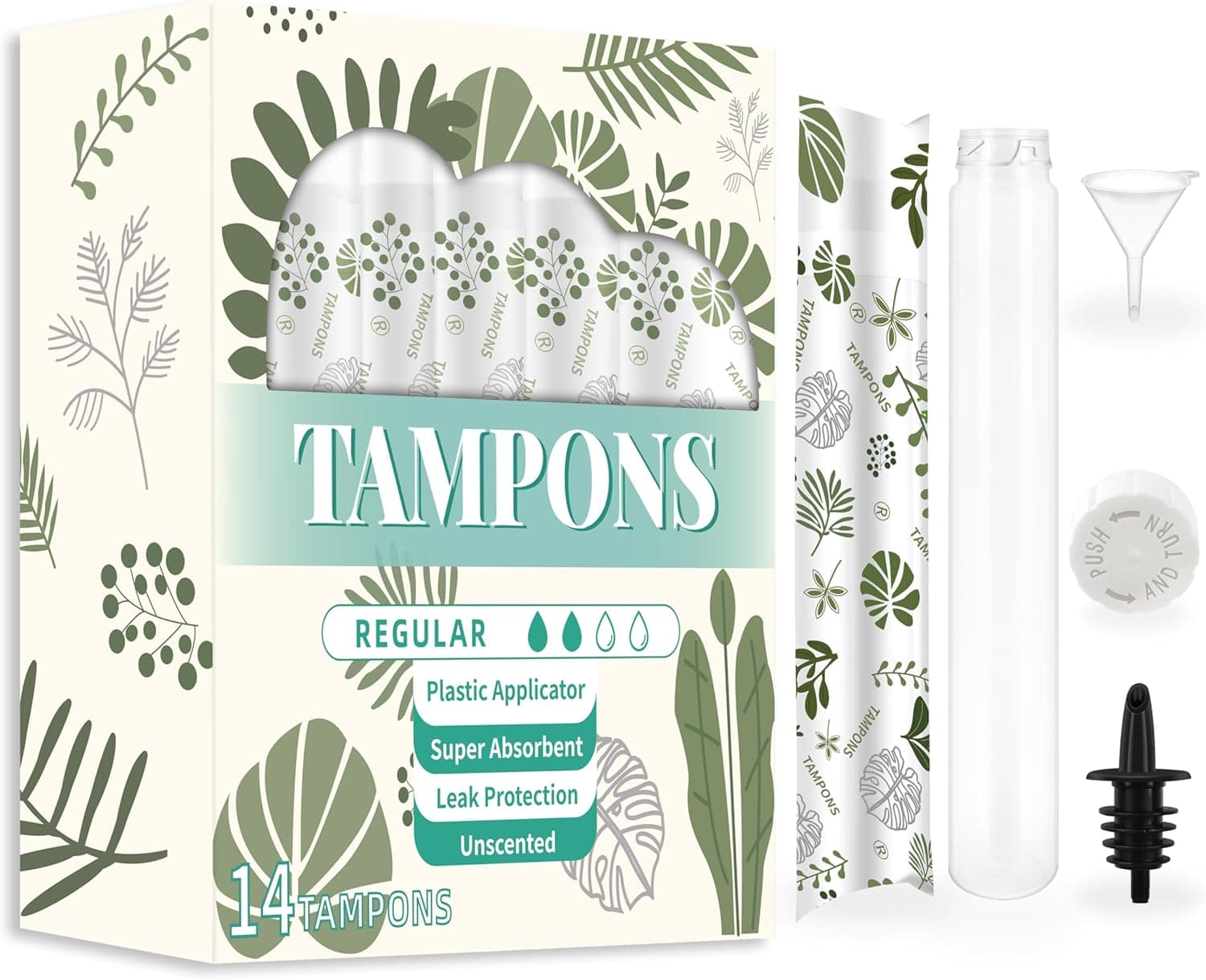 Tampon Booze Flask 14-Pack Hidden Containers